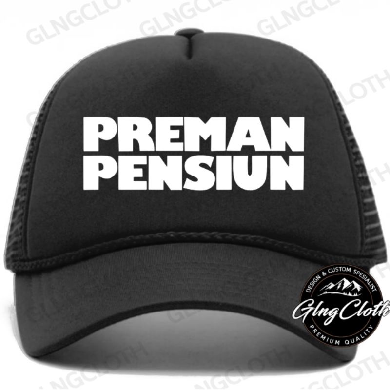 Topi Preman Pensiun Trucker Jaring - Topi Preman Pensiun