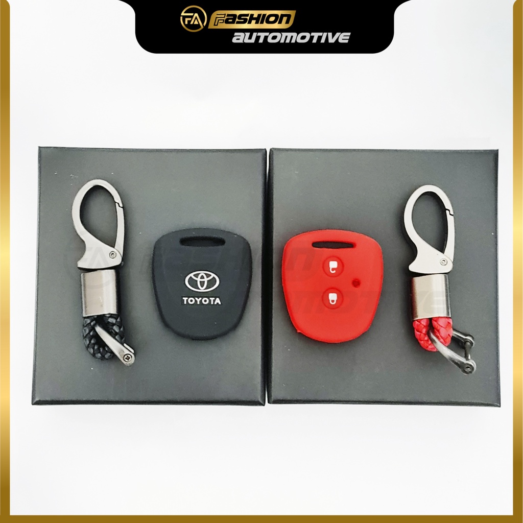 Silicone Kunci Mobil Toyota Calya + Gantungan Kunci