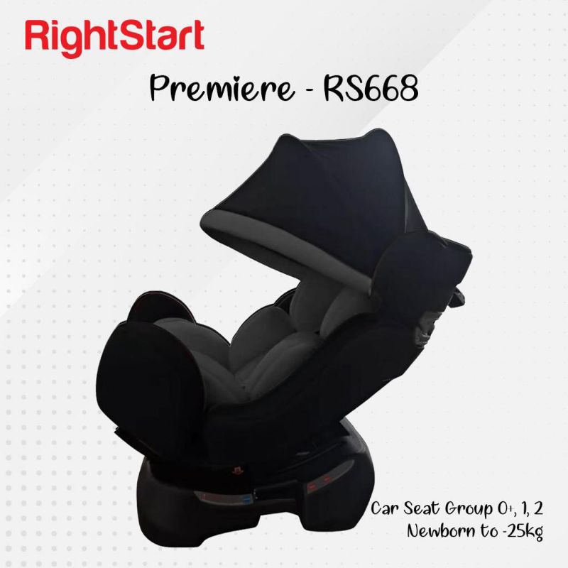 Right start car seat chancellor RS670 dan gogo premiere RS668 tempat duduk kursi bayi dimobil