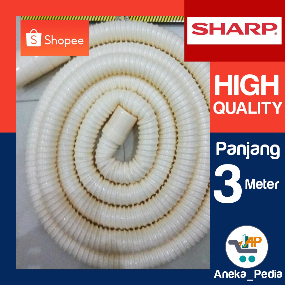 3 Meter Selang Drainhose Pembuangan Mesin Cuci  Otomatis 1 Tabung SHARP