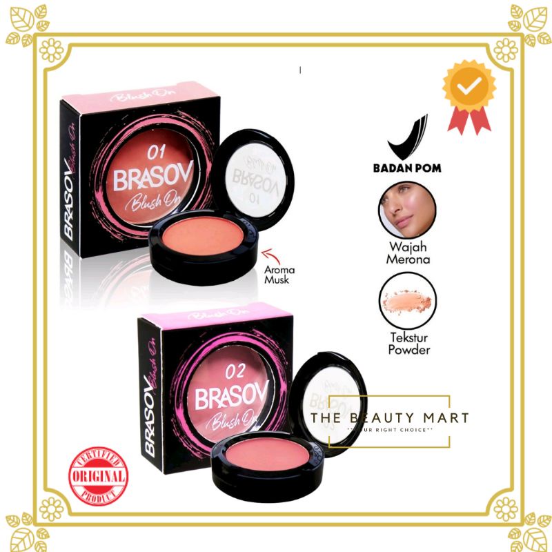 BRASOV Blush On Matte | pemerah pipi mate