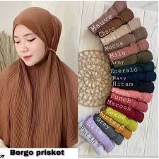 HIJAB BERGO MARYAM PLISKET TALI DIAMOND GRADE A