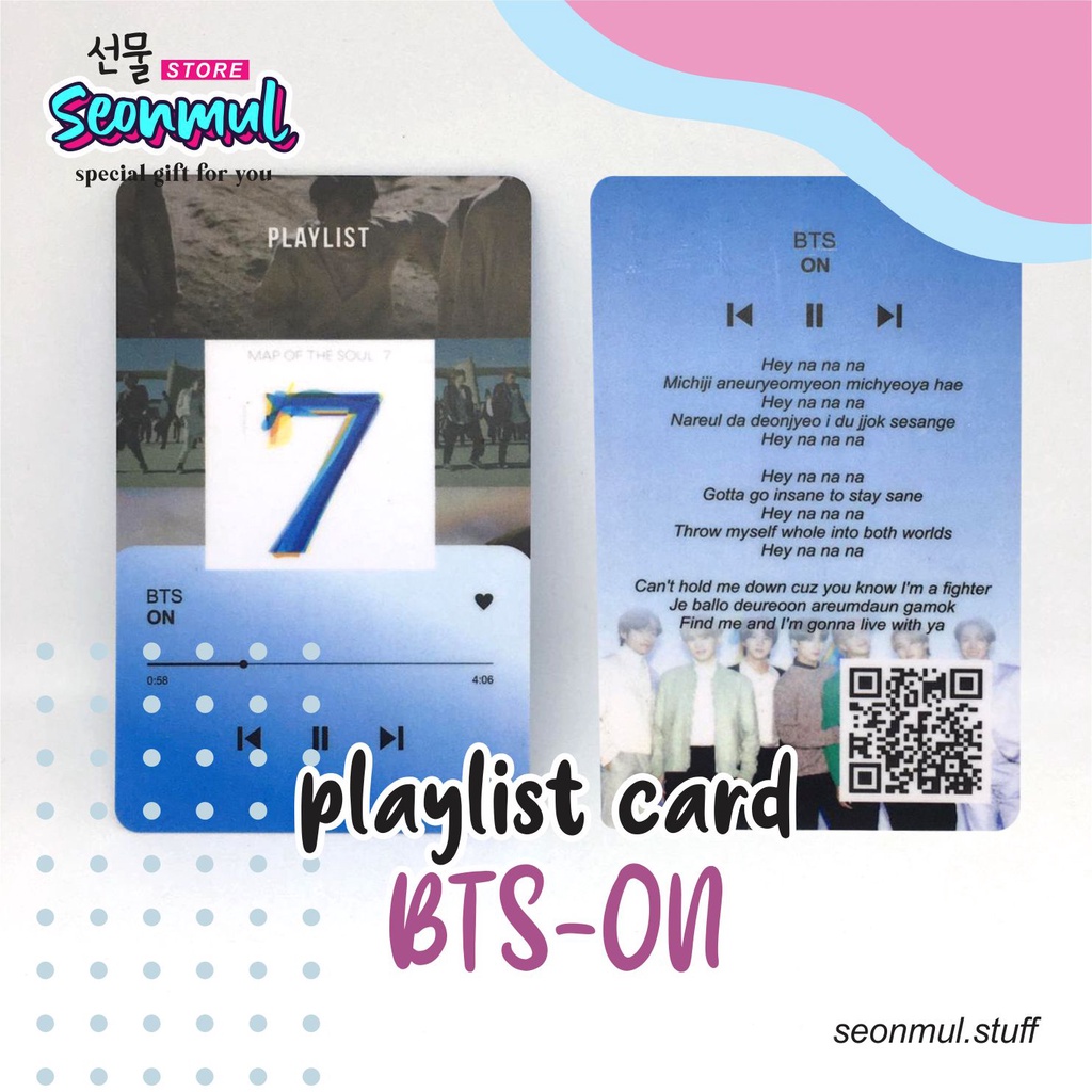 READY STOCK PLAYLIST CARD BTS DYNAMITE BTS-On