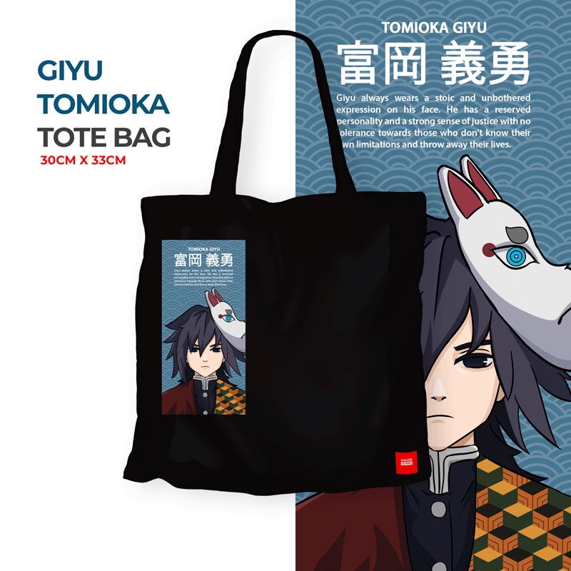 Galeri Otaku - Totebag Kimetsu No Yaiba Demon Slayer Tomioka Giyuu Edition