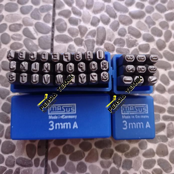 Huruf Ketok / Angka Ketok Masus 3 Mm Germany