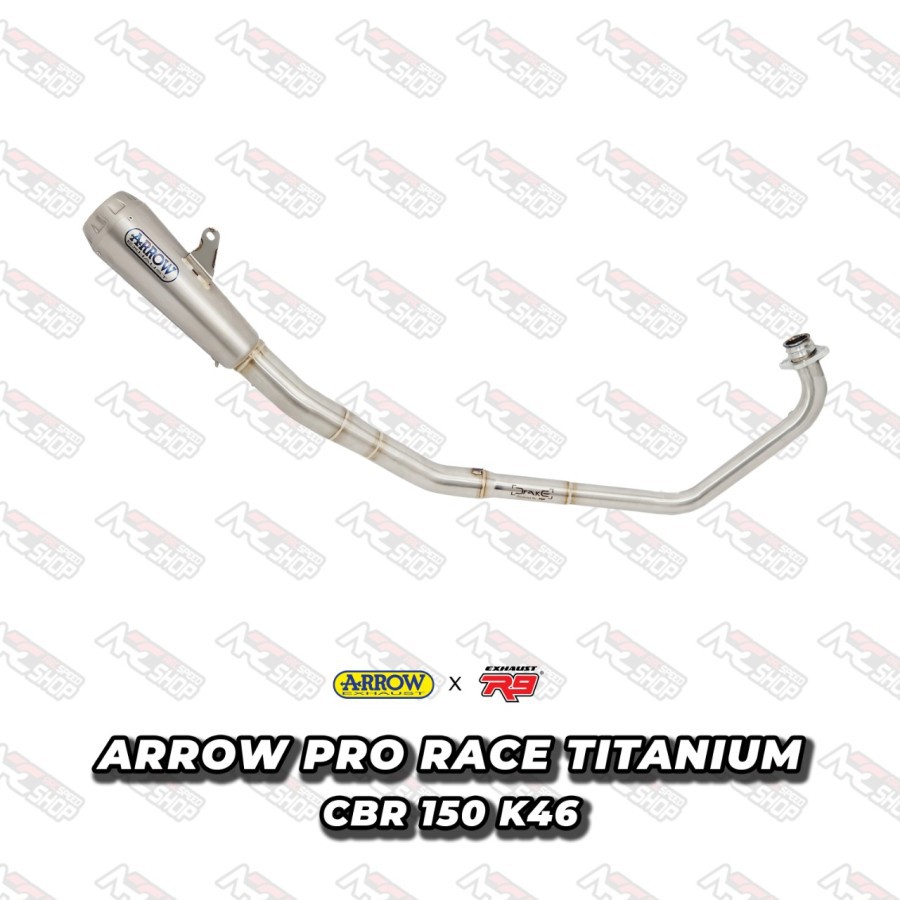 Knalpot Arrow Pro Race Titanium Honda CBR 150 K46 FULLSYSTEM