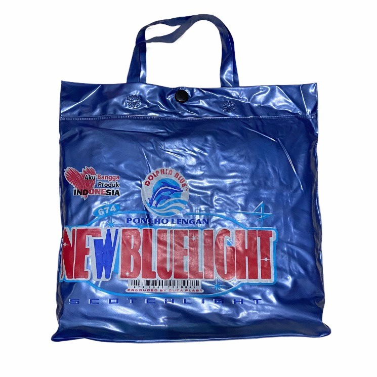 Jas Hujan Poncho Lengan Bluelight Model Kelelawar dengan Tangan