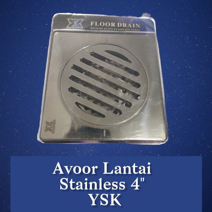 Avoor Lantai Stainless Tebal Saringan Got Bagus YSK Blister