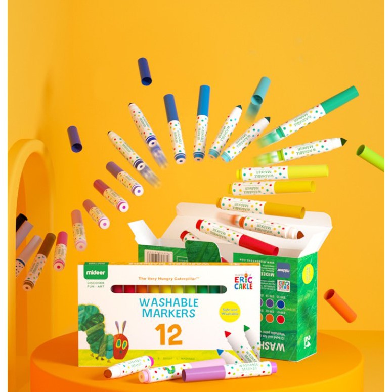 

MIDEER Washable Markers 12 pcs