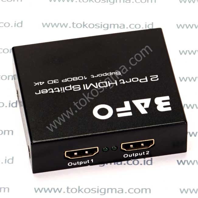 BAFO 1X2 PORT HDMI SPLITTER 4K*2K A5-0002B8