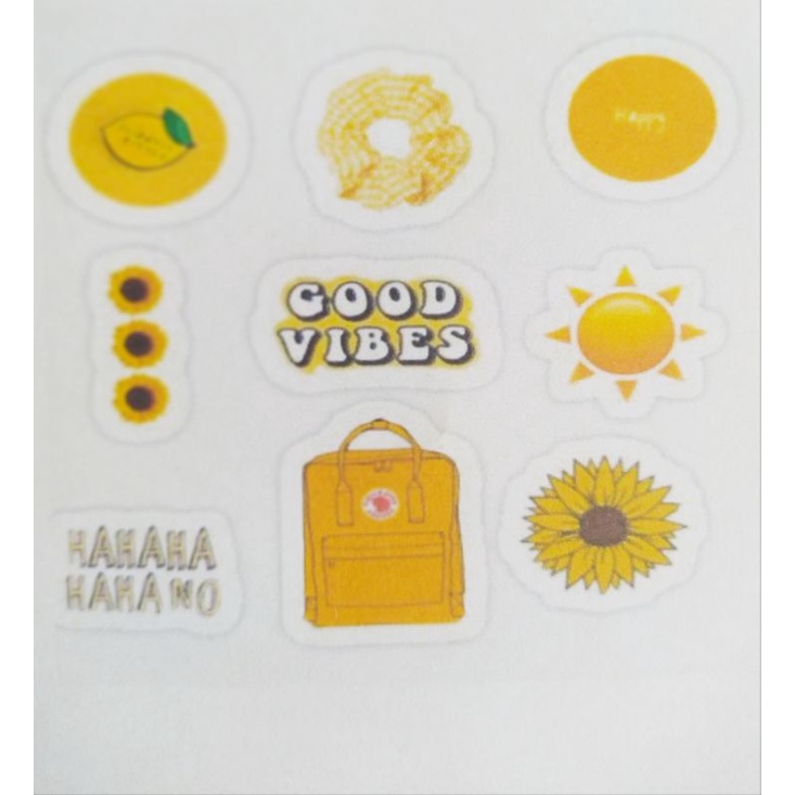 

sticker yellow set