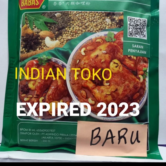 

Terlaris BABAS MEAT CURRY / BUMBU SERBUK KARI DAGING 250 GRAM