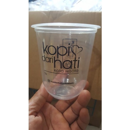 sablon cup 12/14 Oz oval 7gr