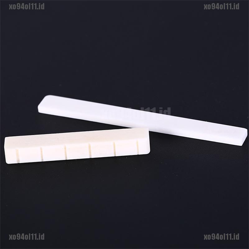 【XO^COD】White Guitar Parts 6 String Classical Guitar Bone Bridge Saddle And Nut Se