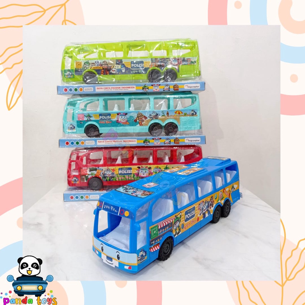 PANDA TOYS SEMARANG MAINAN MOTIVITY BUS ROBOT CAR POLI KGP 891