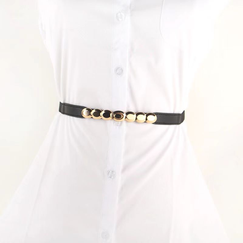 (Hello Girl) YD12 Ikat Pinggang Wanita Polos Thin Belt Korea Import