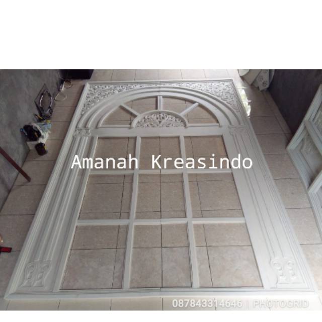 Ukiran Karet Spon Eva Model Jendela