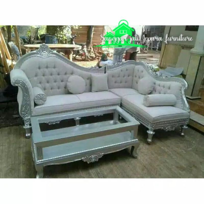 kursi sofa sudut mewah murah meubel jepara