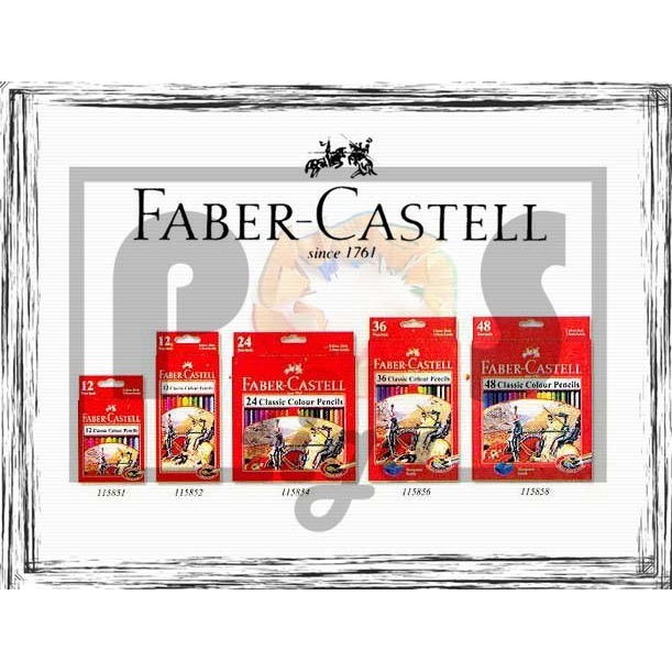 

WARNAPENSIL- PENSIL WARNA FABER CASTELL CLASSIC 12 PENDEK -PENSIL WARNA