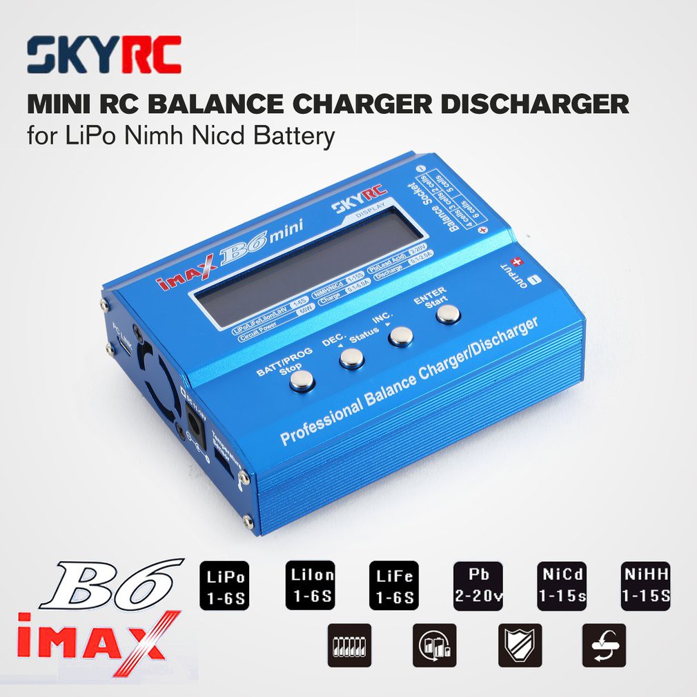 SKYRC iMAX B6 Mini Balance Charger Discharger RC Battery Charging for LiPo LiFei