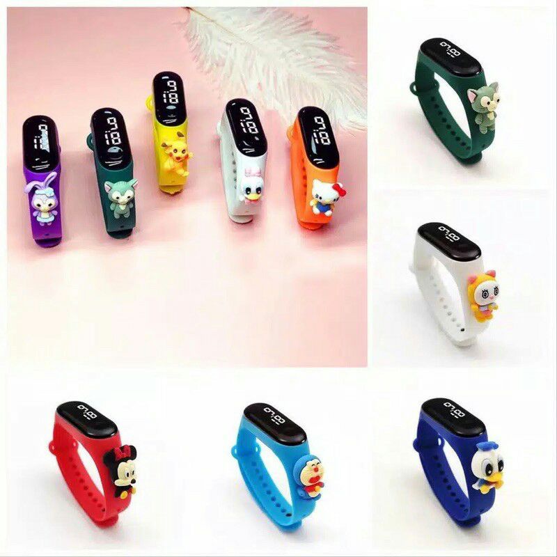 jam tangan karakter anak led
