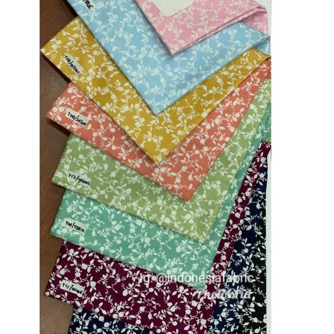 Grosir KAin Bahan Meteran KAtun Jepang Tokai Senko Motif Furano ..