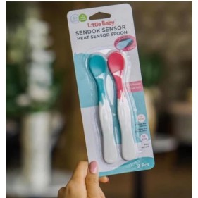 Little Baby Sendok Makan Bayi Sensor Panas  Usia 6+ Bulan