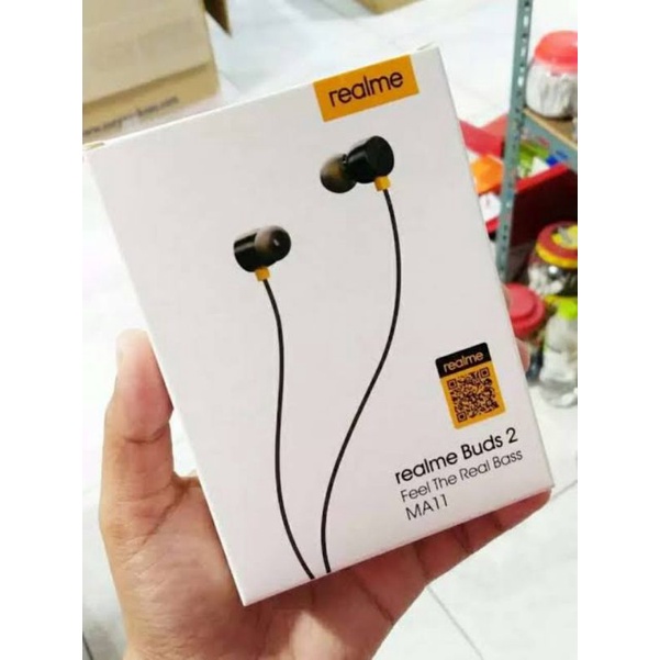 (M-A11) Headset Realme Extra Bass Stereo Earphone Realme 5 5i C2 C3 C11 C12 C15 C17 C20 C21 C25