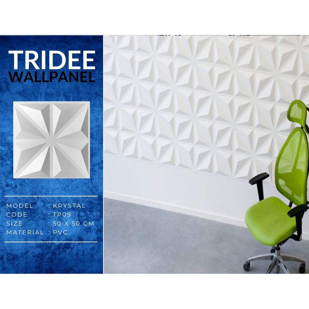 TRIDEE WALLPANEL TP09 TP10 KRYSTAL BAMBOO | WALLPAPER DINDING DEKORASI | WALL PANEL 3D DINDING PVC