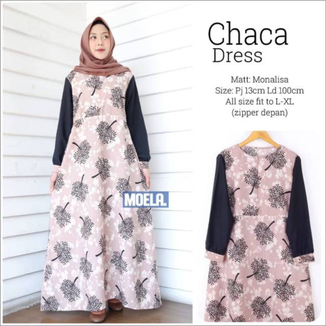 Chaca dress // dress monalisa // dress cantik