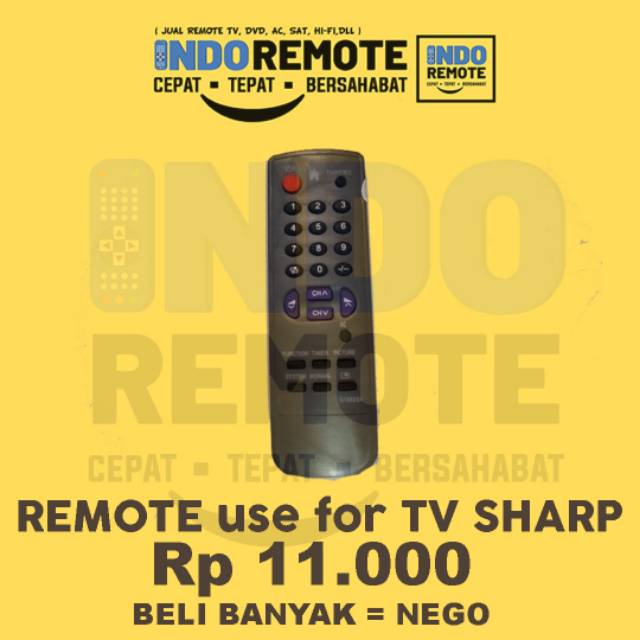 Remote TV Sharp