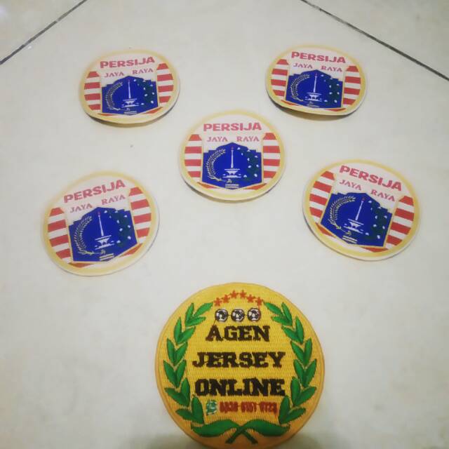 Patch Logo Persija Jakarta Bordir Woven Emblem Terbaru 2021