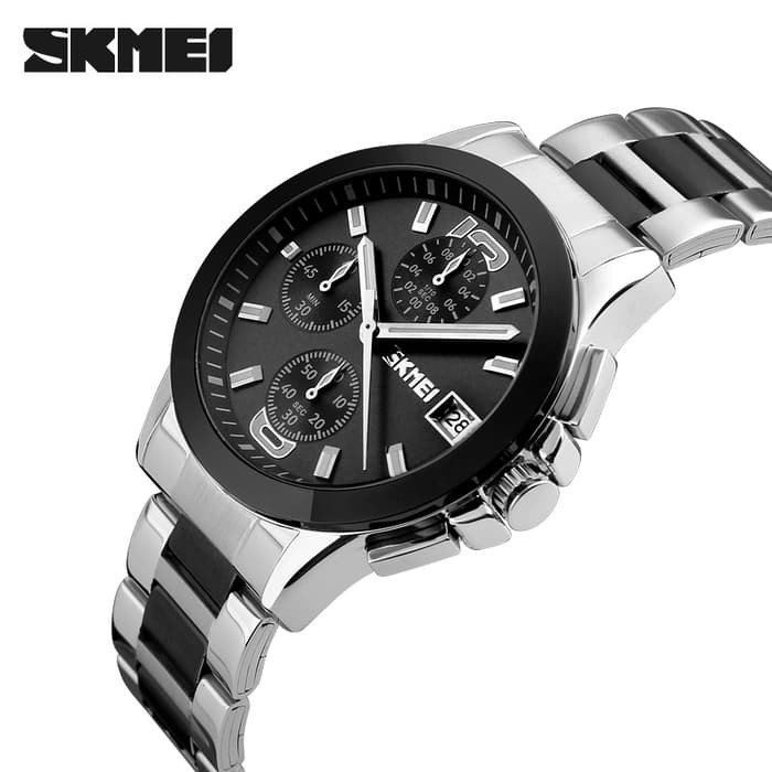 Jam Tangan Pria Original SKMEI 9126 Hitam Anti Air