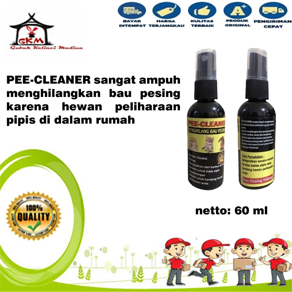 PEE CLEANER Penghilang Bau Pesing Pada Anjing Dan Kucing