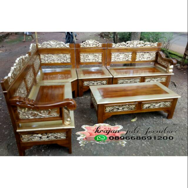 Kursi tamu sudut bagong rahwana jati