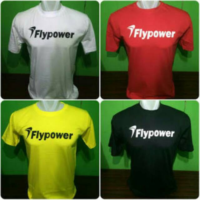 Kaos Tshirt Baju Combed 30S flyPOWER BULUTANGKIS