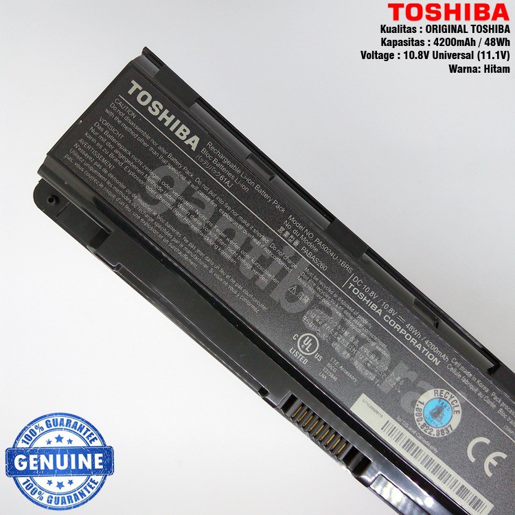 Baterai Toshiba C800 C800D C840 C840D C845 C870 L800 PA5024