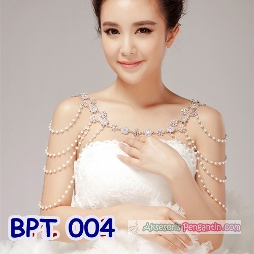 [READY STOCK] AKSESORIS PENGANTIN BOLERO PESTA CRYSTAL CARDIGAN WEDDING MUTIARA BPT004