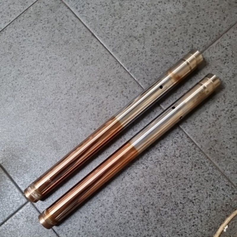 AS usd upsidedown shock depan radial Suzuki GSX GSXR 750 1000 1300 warna GOLD ukuran 43 mm 43mm