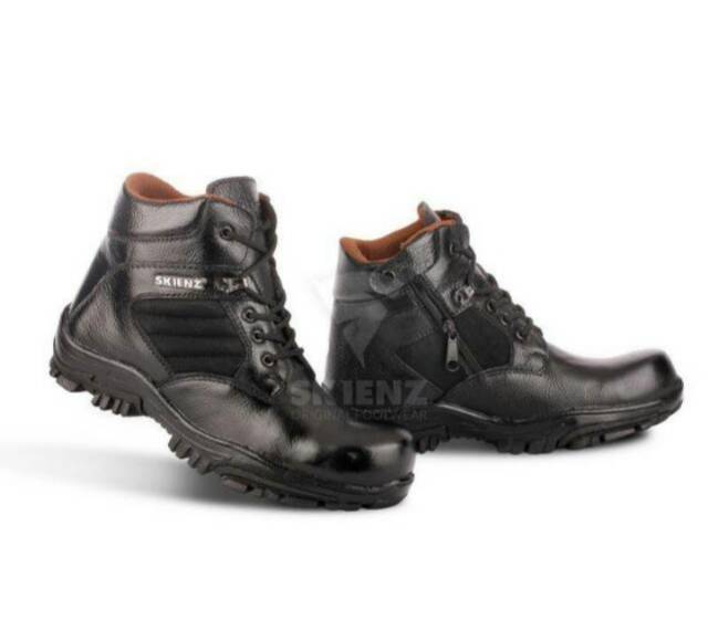 SEPATU SAFETY SEMI BOOTS SKIENZ PRIA KULIT BOOT SAVETY BUT SEPTI BUTS SEVTI