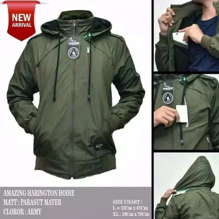 JAKET BOMBER ORIGINAL REAL MADRID PARKA WINDBREAKER BOLAK BALIK - Hitam