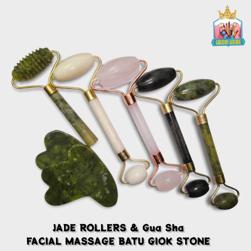 ALAT PIJAT WAJAH BATU GUA SHA TERAPI MUKA JADE GIOK PENCEGAH KERUT