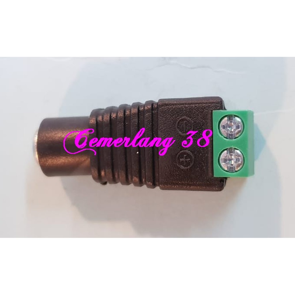 Jack DC CCTV Power Female / Connector Camera CCTV Betina / Jack DC kamera pengintai cewek cw