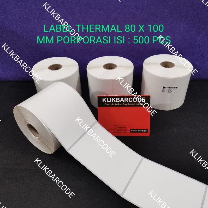 

Label Direct Thermal 80x100mm / 80x100 / 80 x 100 mm 500 Pcs
