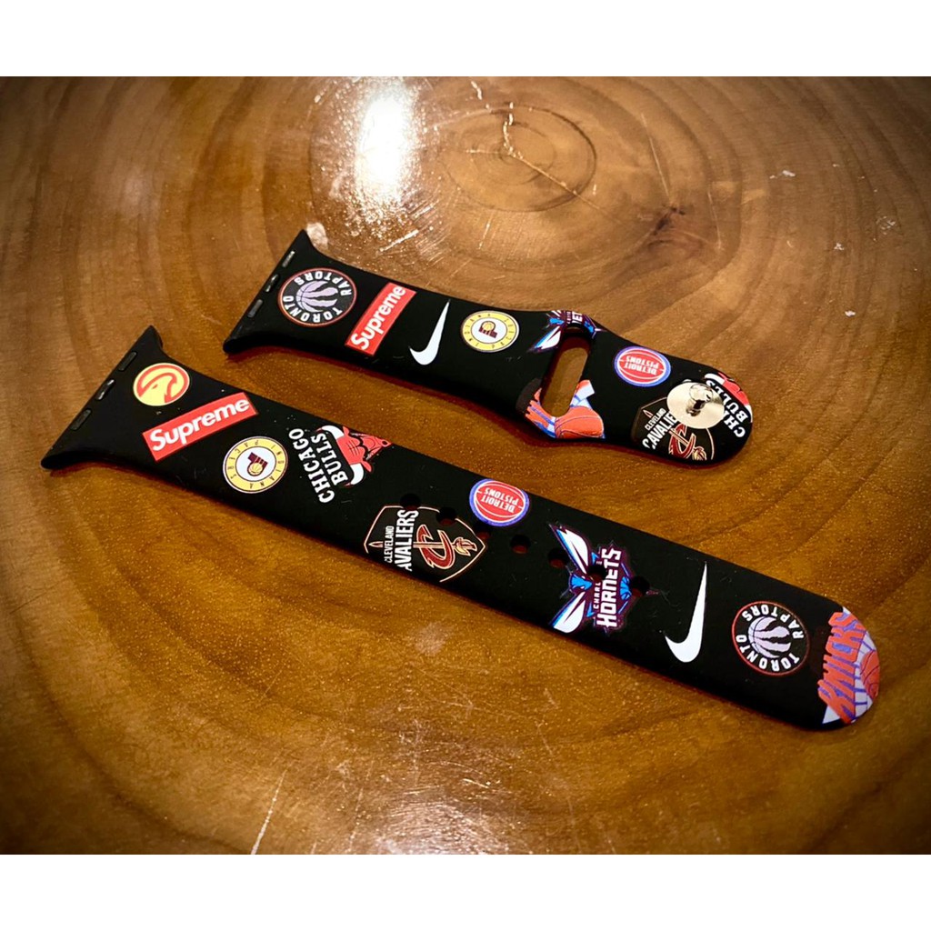 NBA Supreme Nike Strap for Apple Watch 4 5 6 SE 38 40 42 44 mm
