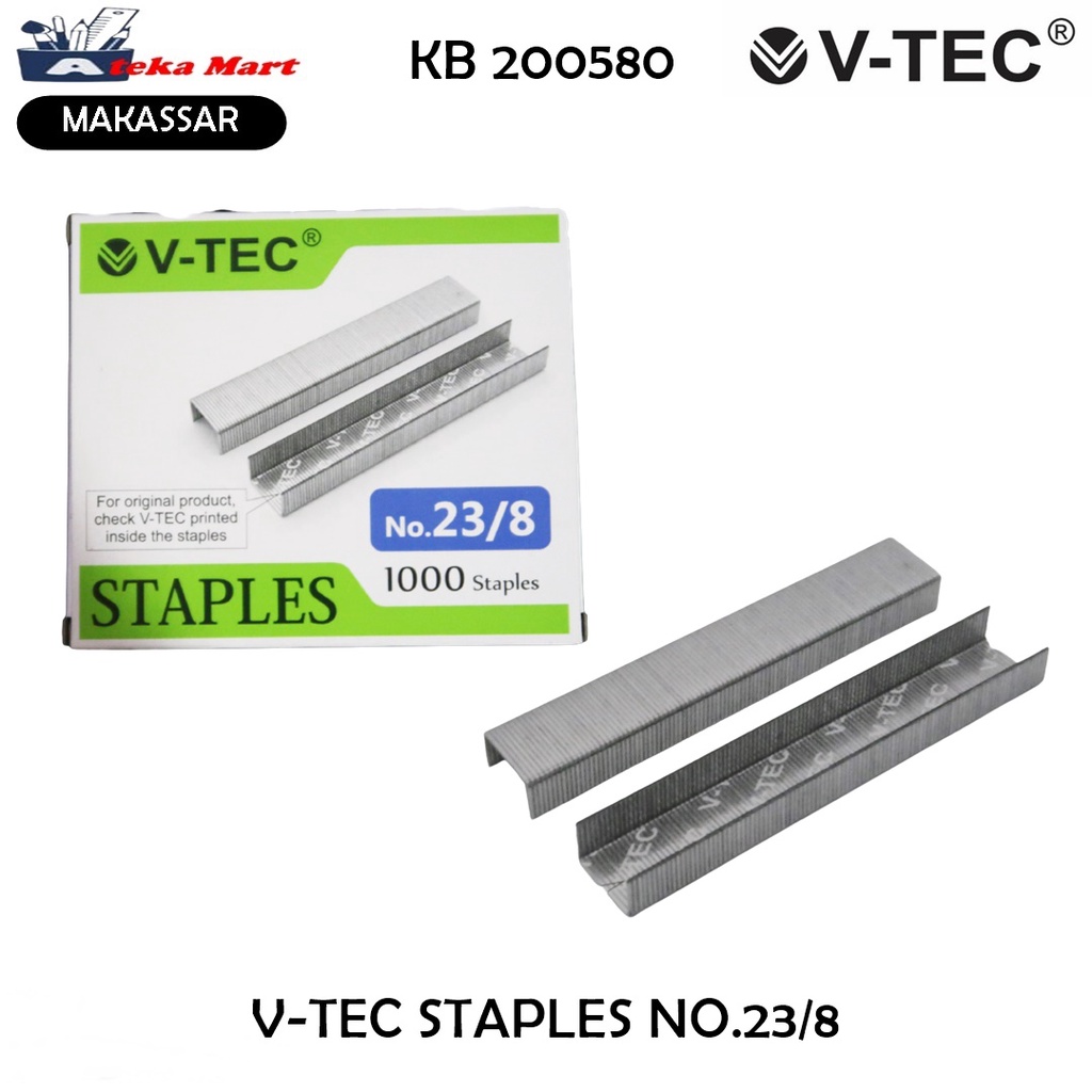 

[1 BOX KCL] V-TEC STAPLES NO.23/8