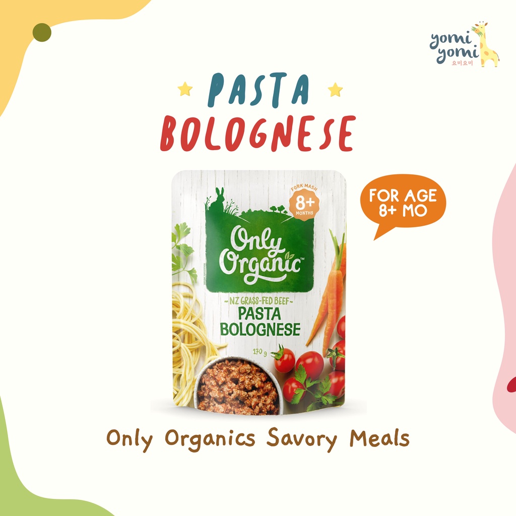 Pasta Bolognese Only Organics/Pasta for kids/Only Organic Pasta Bolognese 8+ Months