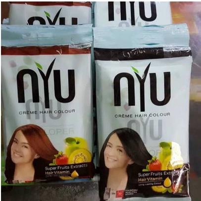 ^ KYRA ^ Nyu Hair Color Pewarna Rambut Semir No Amonia Long Lasting Colour Permanen