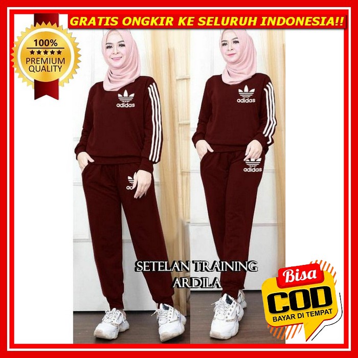 Natalia Setelan Olahraga Muslim Kekinian Kasual Premium Murah By Disha Baju Olahraga Muslim Terbaru 