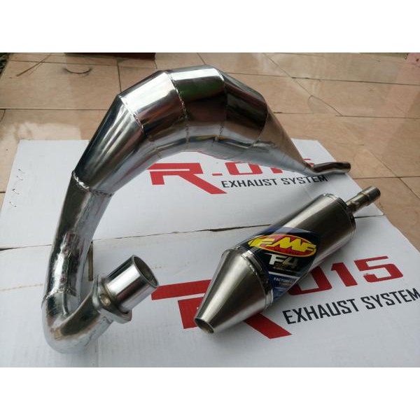 Knalpot FMF F4.1 Titan MotoCross Udang Trail Full Set Fiz R - FizR ( Competisi / Harian ) PNP